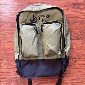 Sierra Club Olive and Black Daypack- New